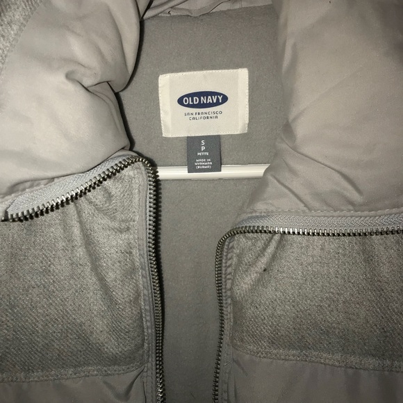 Old Navy grey puffer vest - Picture 2 of 6